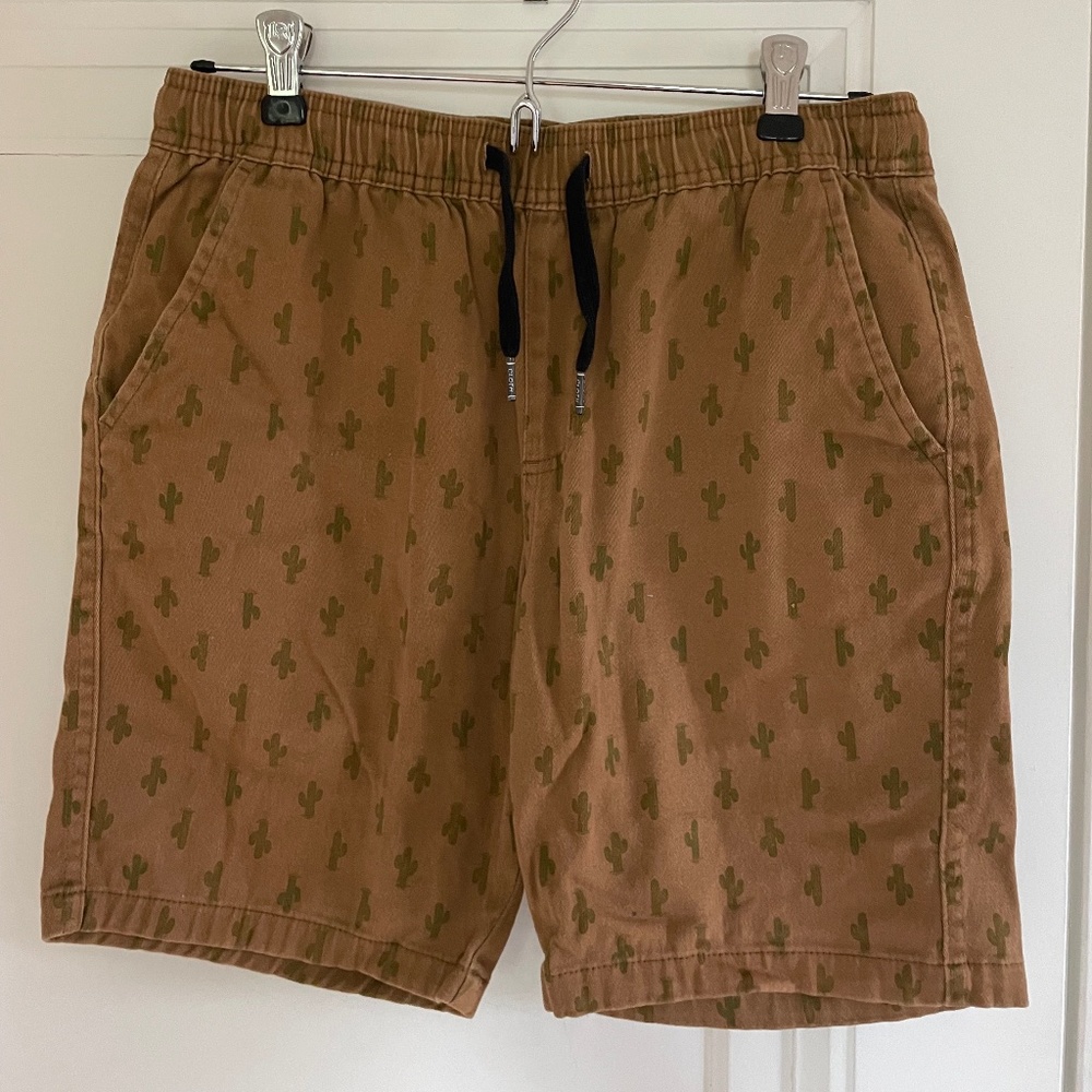 Mens cactus print shorts